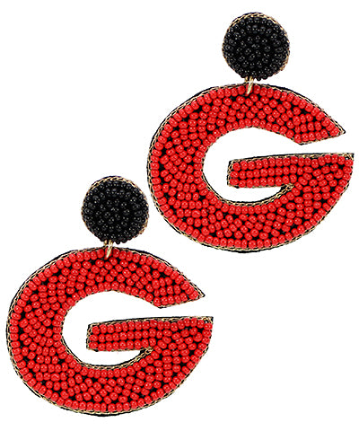 G Beaded Earrings