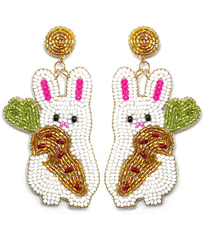 Easter Bunny & Carrot Earrings