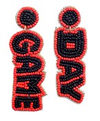 Game Day Bead Drop Earrings