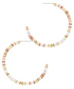 Pearl Accent Bead Hoops