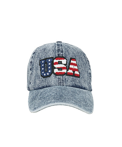 Cap Perusa USA Baseball Cap – Peach Petunia