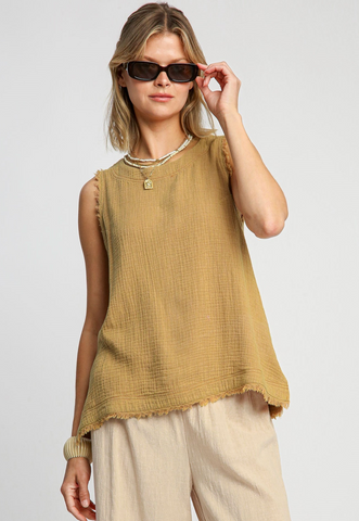Cappuccino Mineral Wash Top