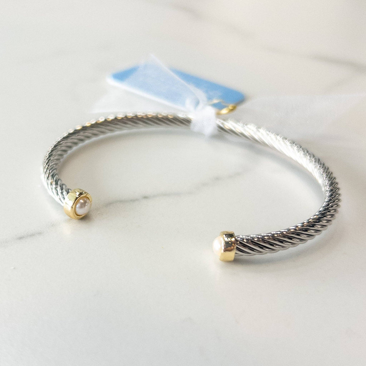 Adeline Two-Tone Pearl Cuff