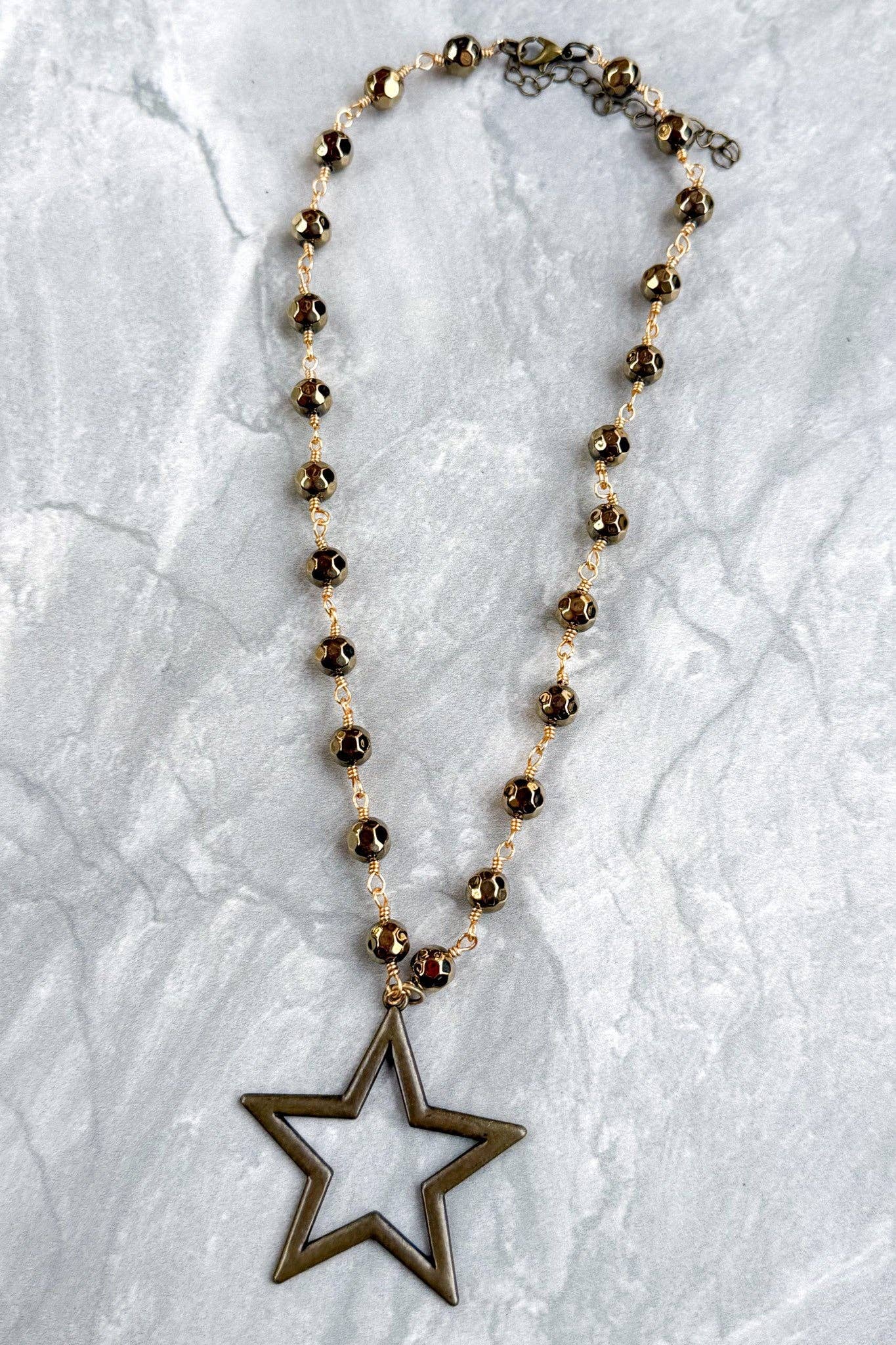 Talus Bronze Necklaces: Bronze Star