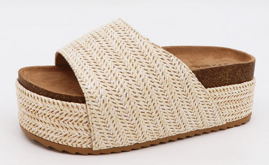 Cork Woven Sandals