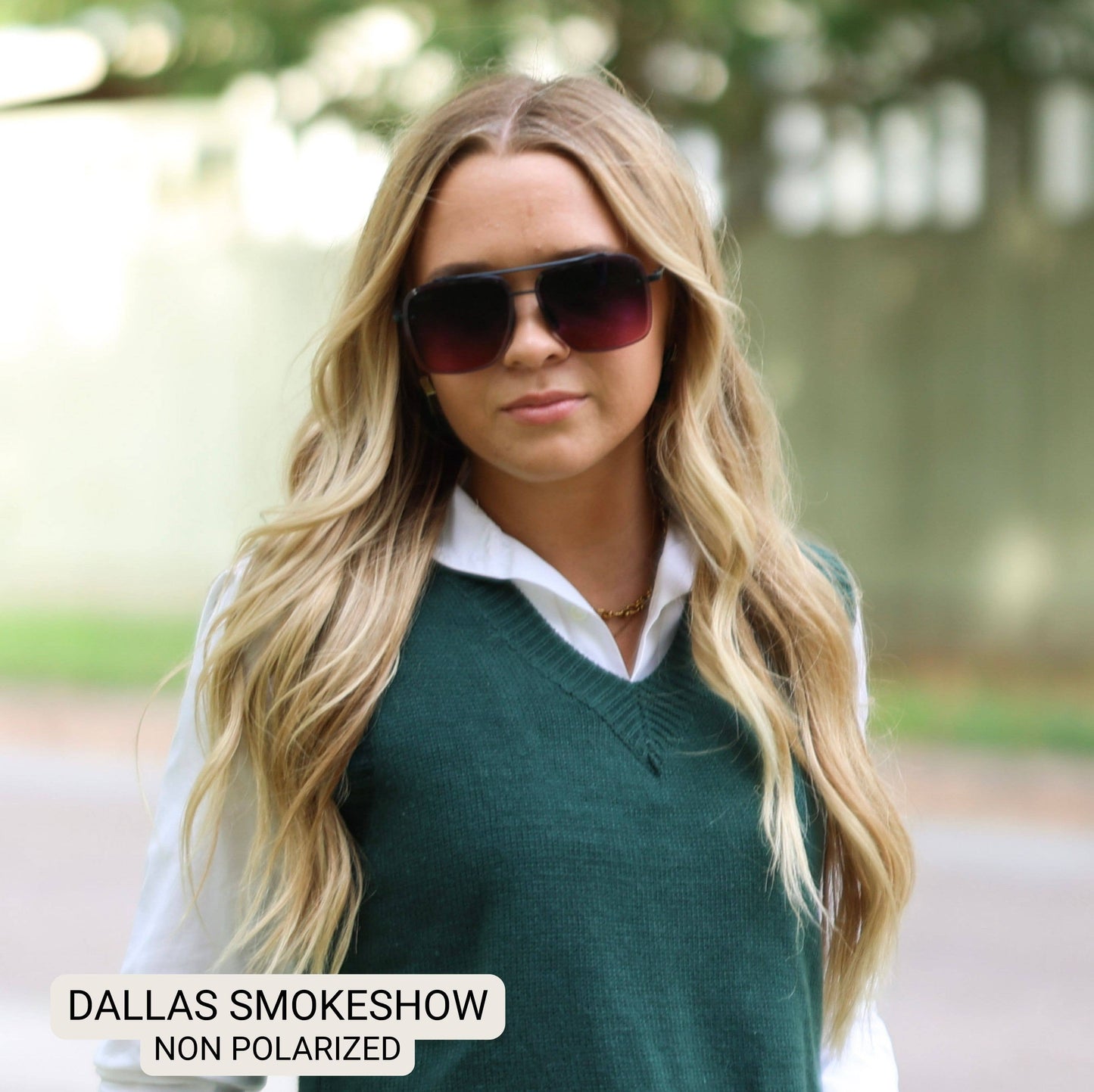 Dallas - Women's Modern Aviator Sunglasses : Brown