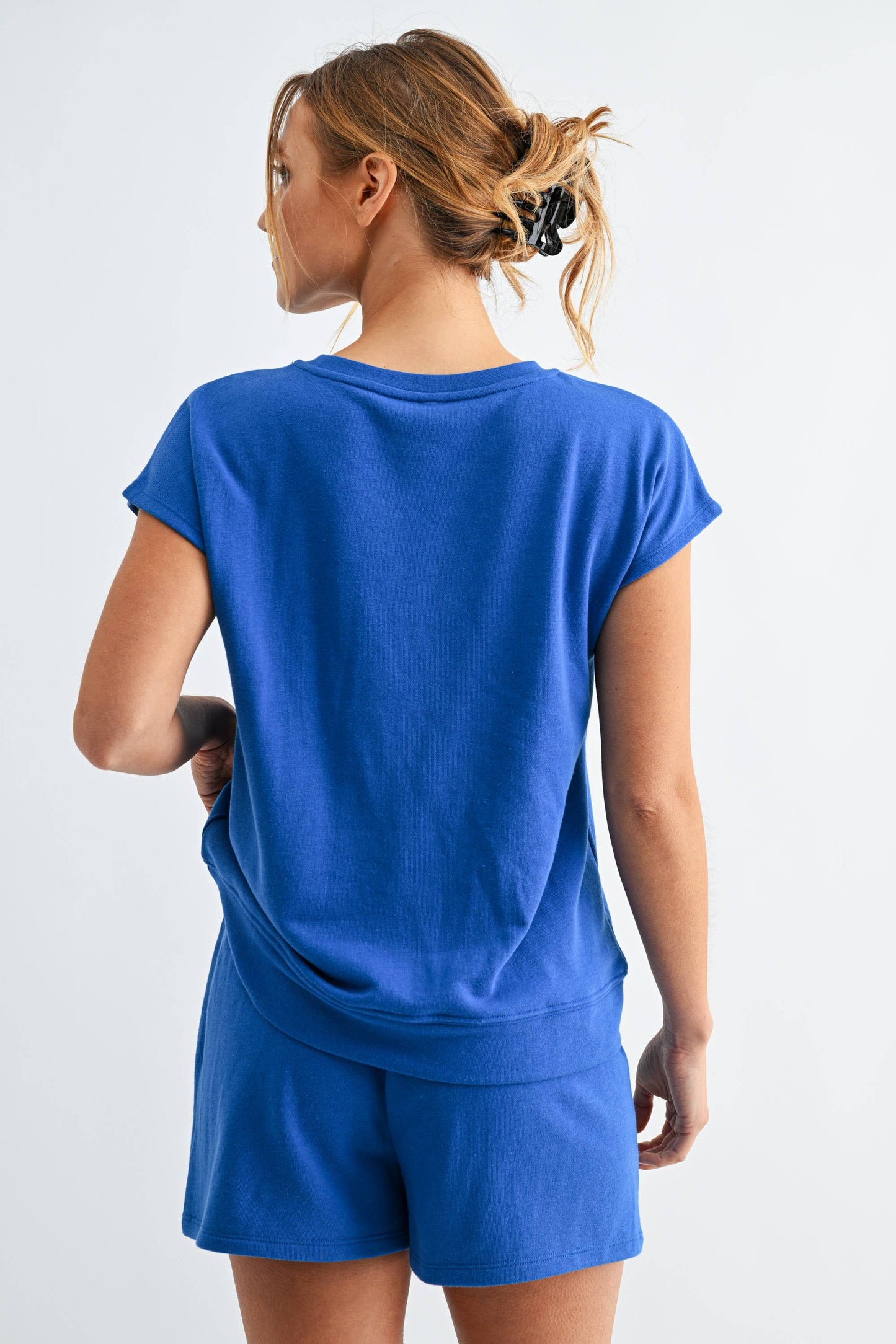Offset French Terry Core Comfort Set: DEEP INDIGO