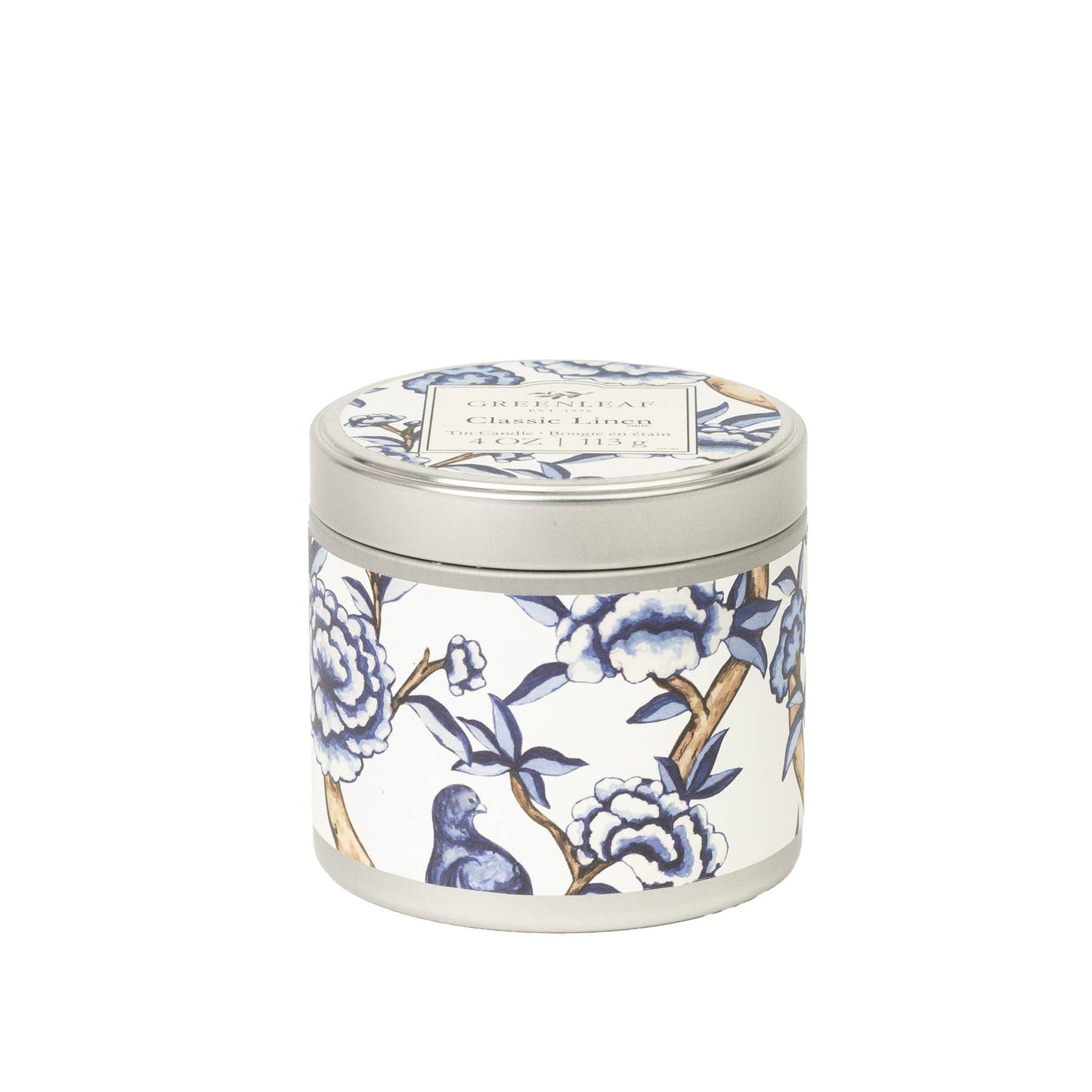 Classic Linen Tin Candle