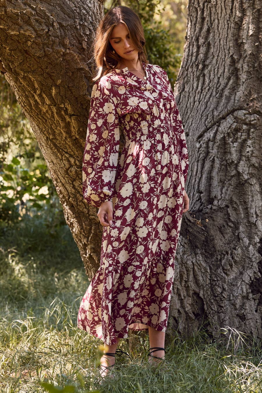 Floral Printed Maxi Dress