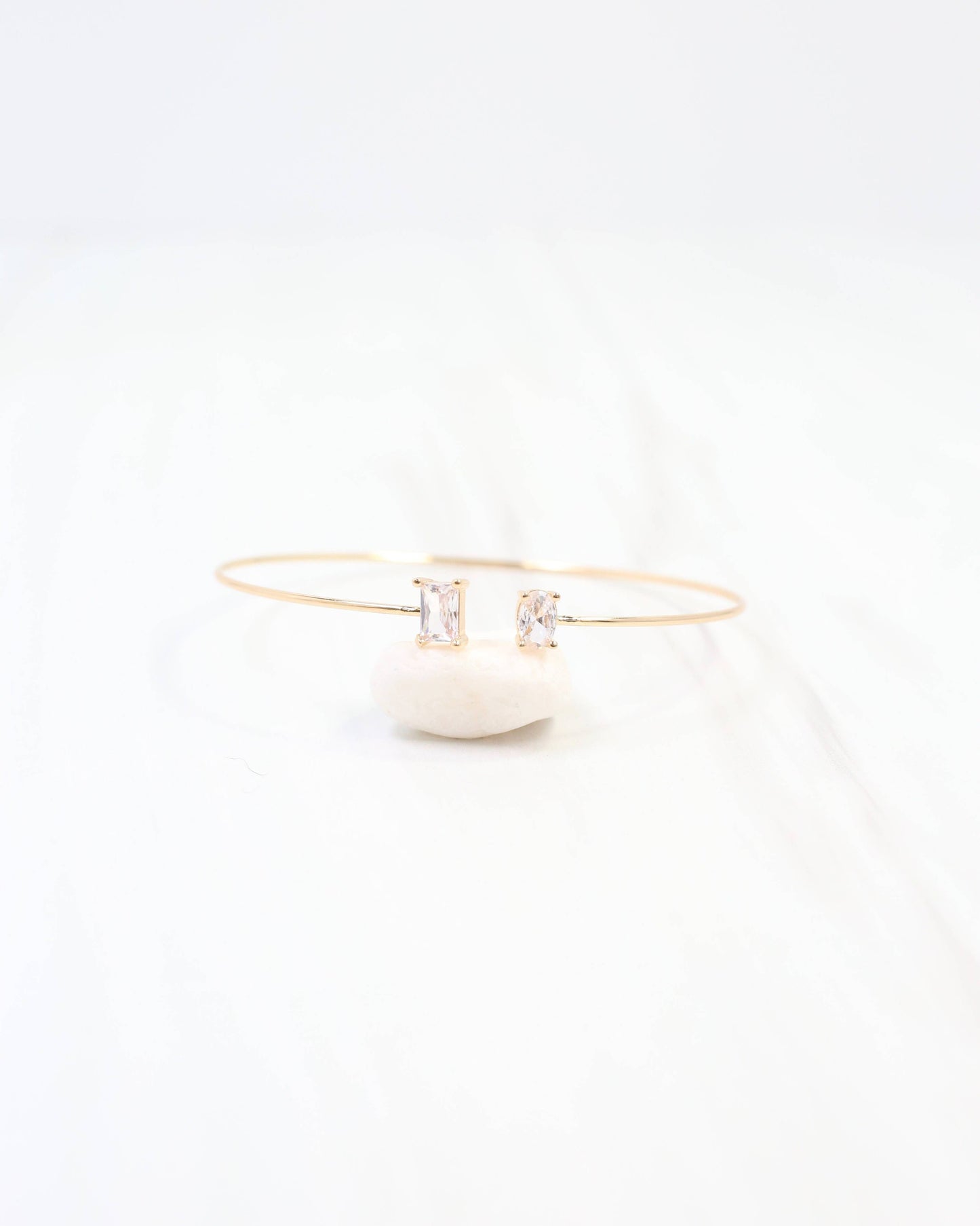 Truro CZ Cuff Bracelet Gold