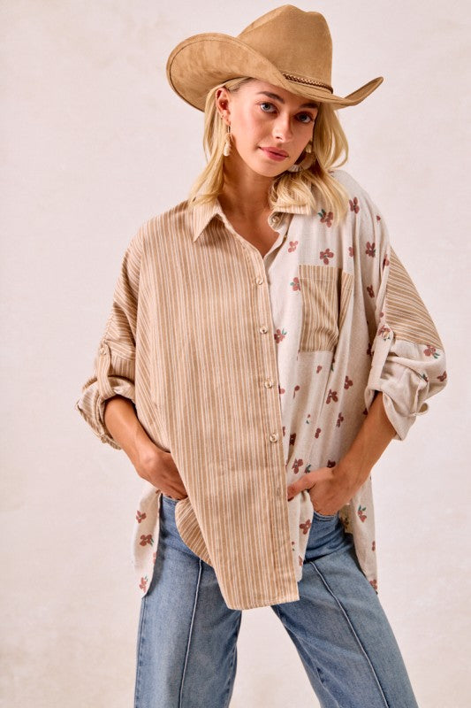 Floral Print Mix and Match Top