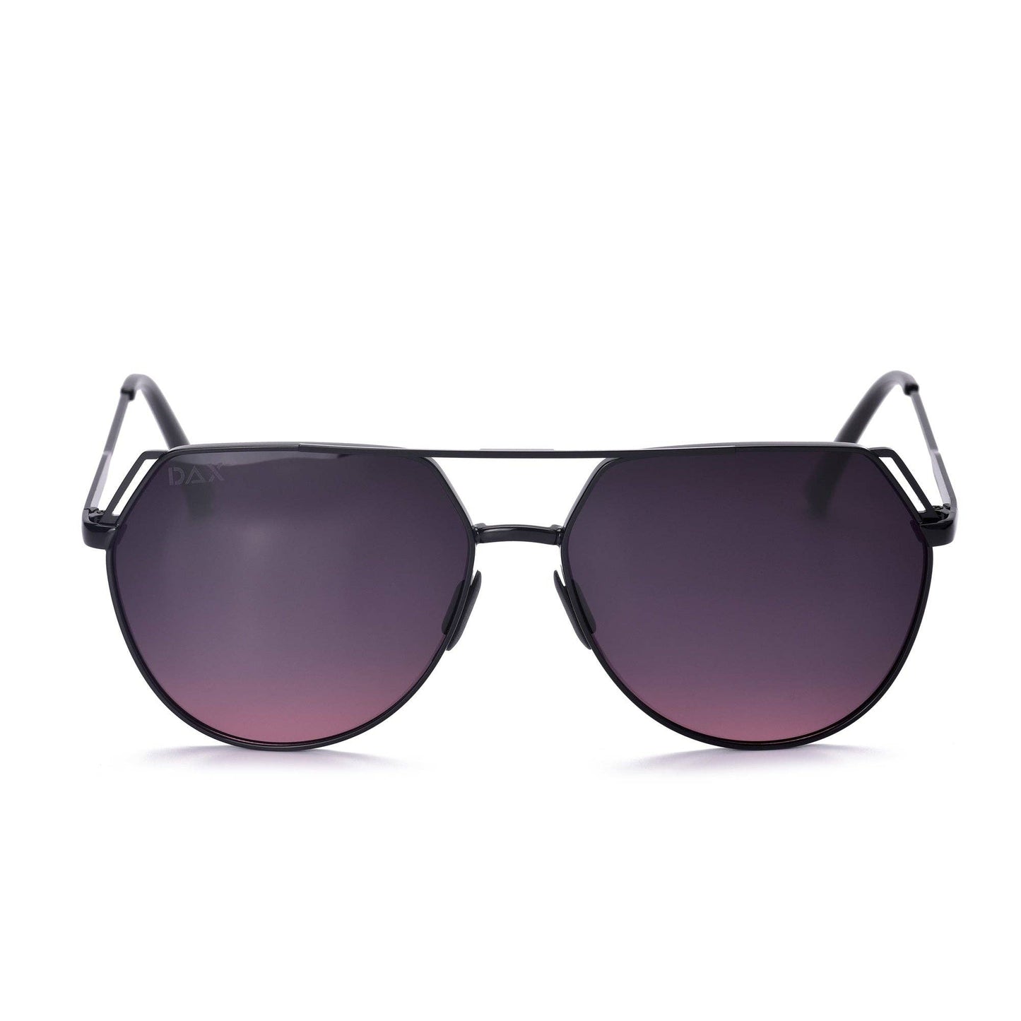 Ritz - Unisex Polarized Large Hair Friendly Aviator: Black Ombré