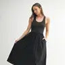 Breezeease Rib Tank Midi Dress