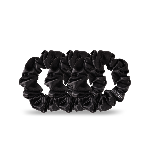 Teleties (Small) Black Scrunchie