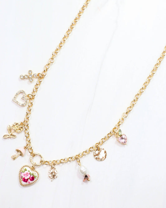 Haynes Charm Necklace Gold