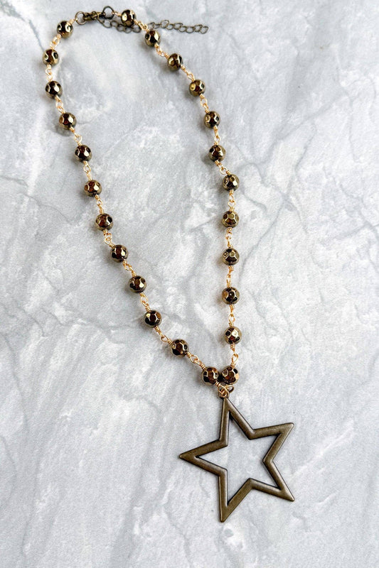Talus Bronze Necklaces: Bronze Star