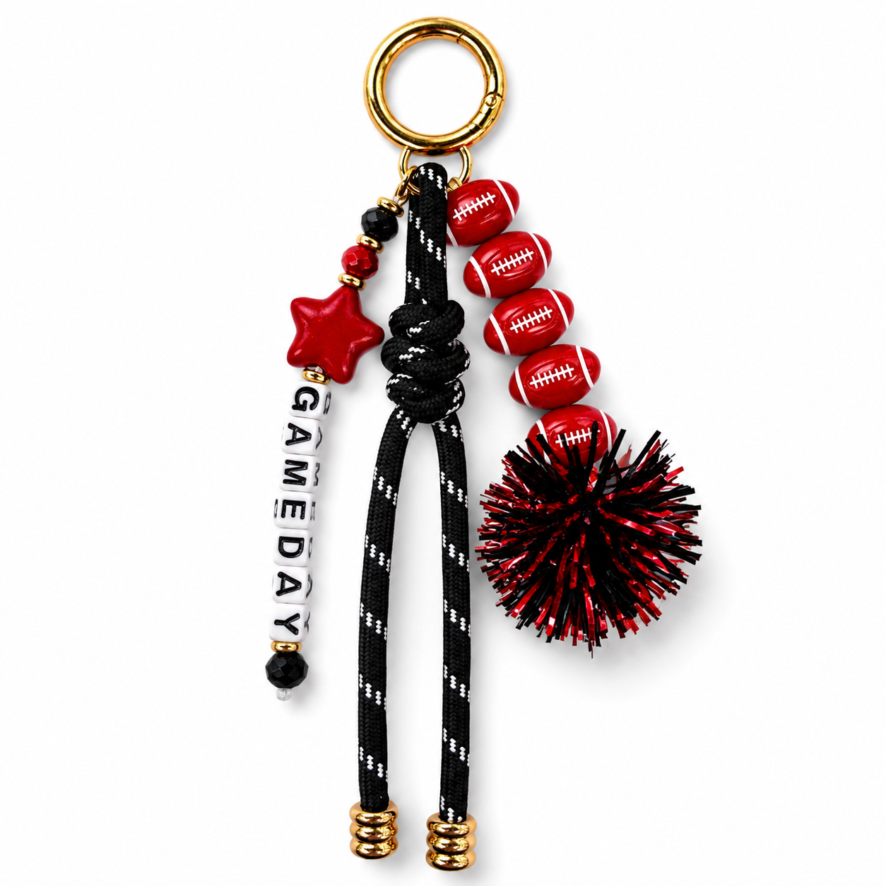 Gameday Bag Charm: Red