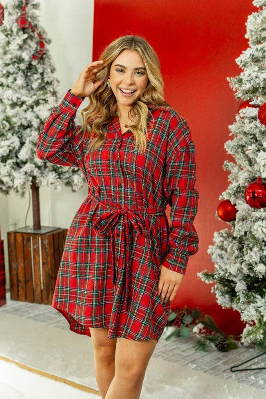 Red Flannel Dress