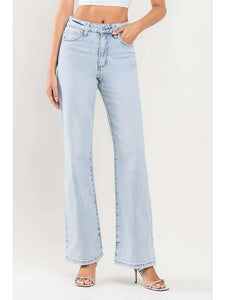 90's Vintage Super High Rise Flare Jeans (Leslie)