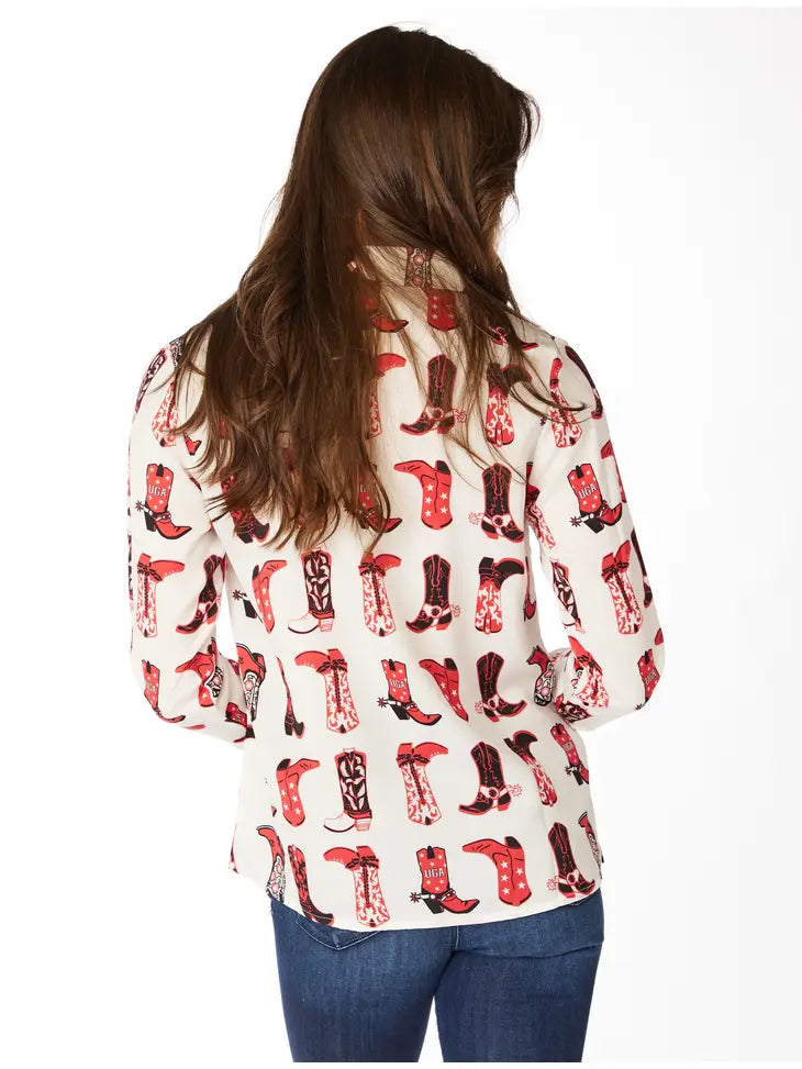 Georgia Boots Button Up