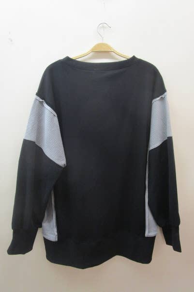 Color Block Oversized Pullover