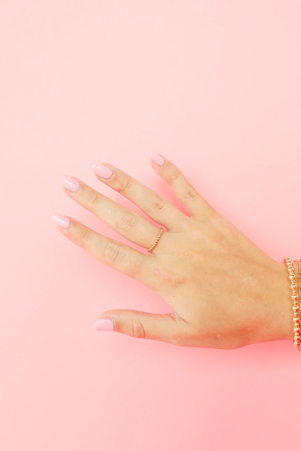 Beaded Blondes Gold Lexi Band Ring