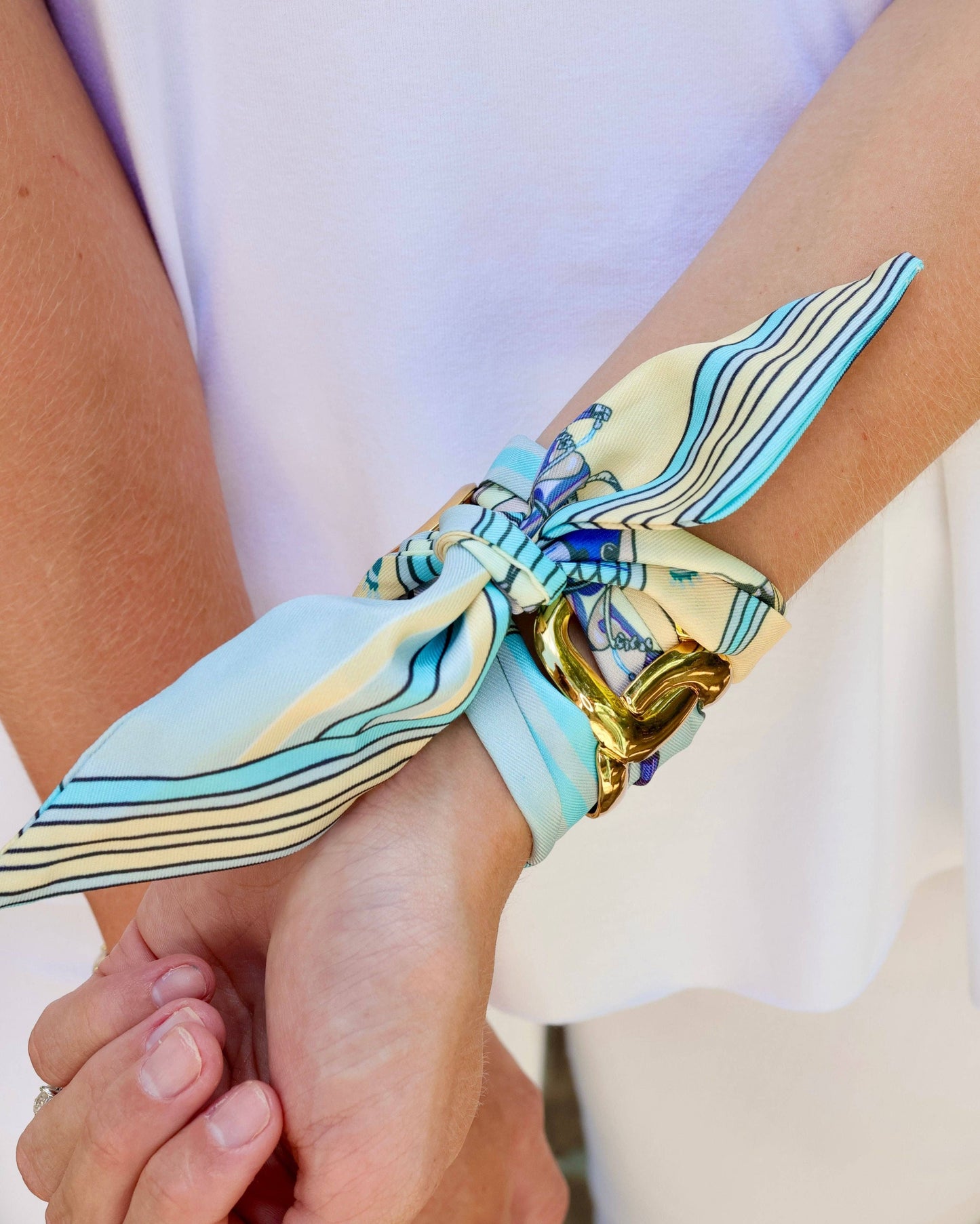 Sedgefield Scarf Bracelet Blue
