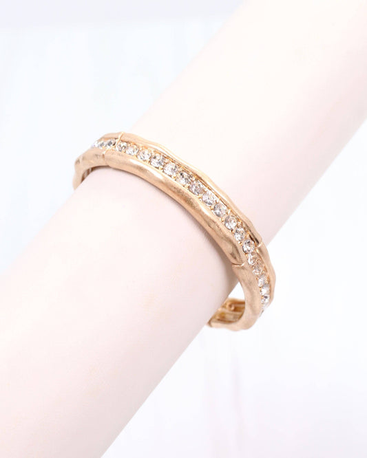 Katarina Stretch Bracelet Worn Gold