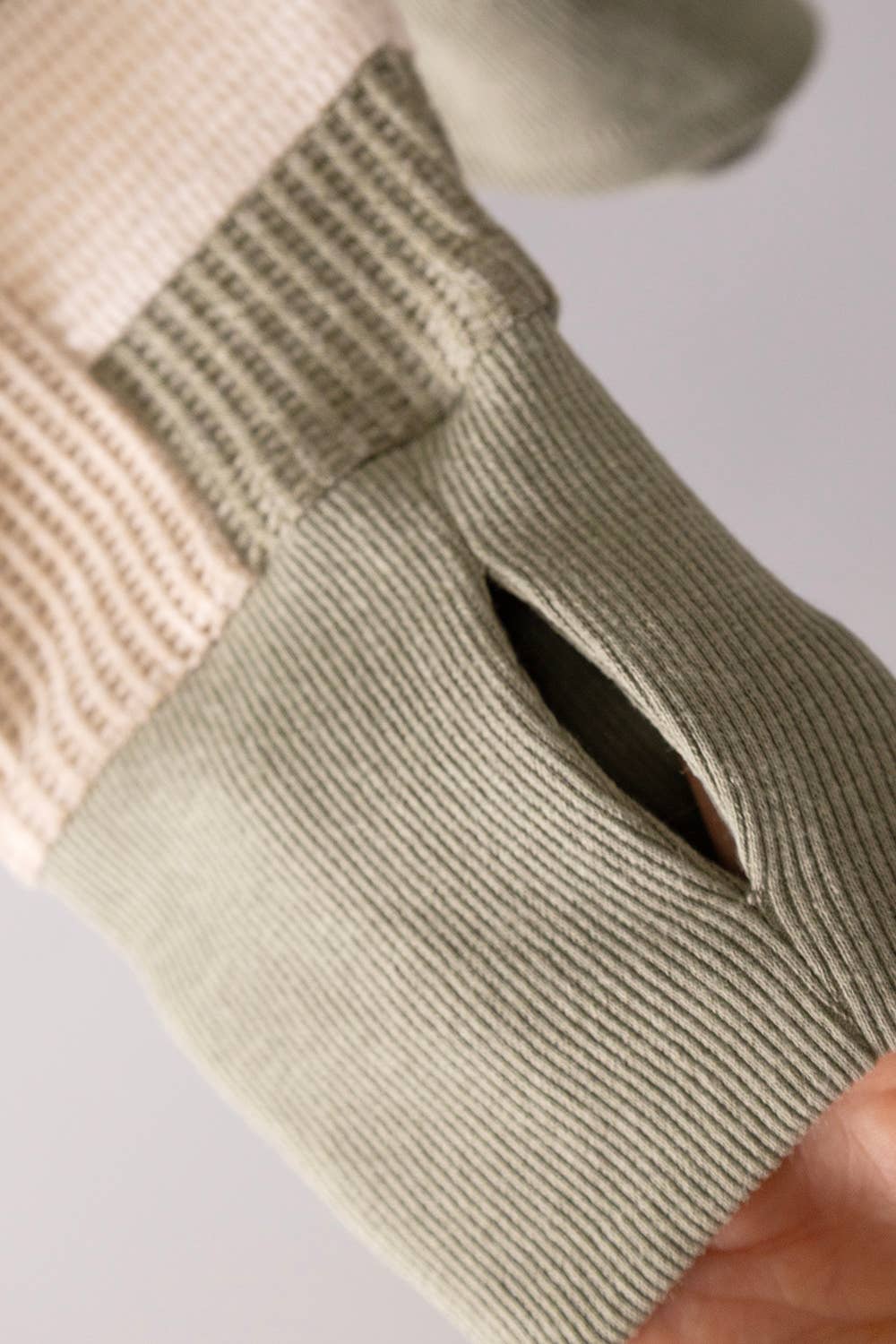 Women's Waffle Knit Pullover Sweater: SAGE