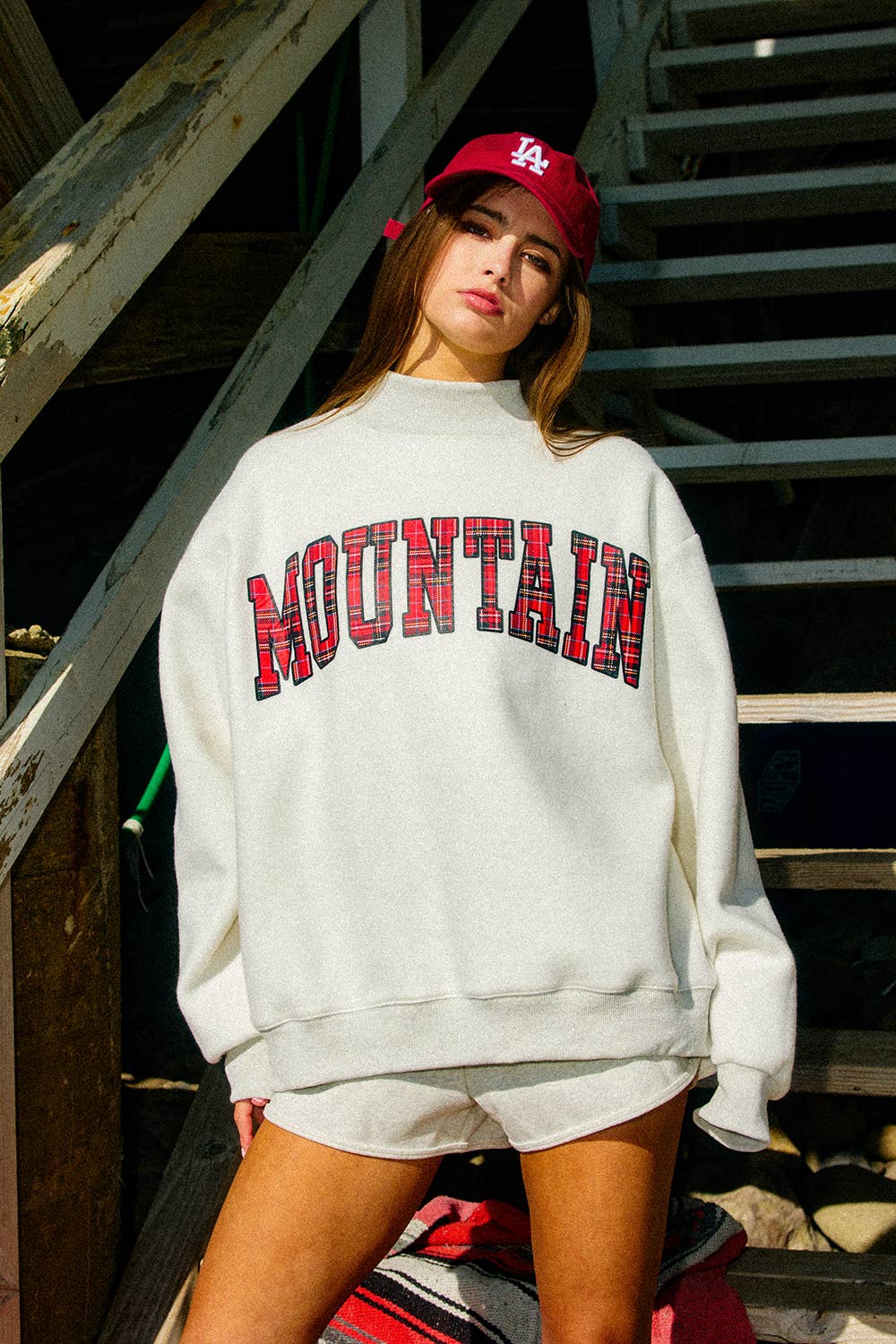 LAKE & MOUNTAIN' reversible Mock-neck Sweatshirt