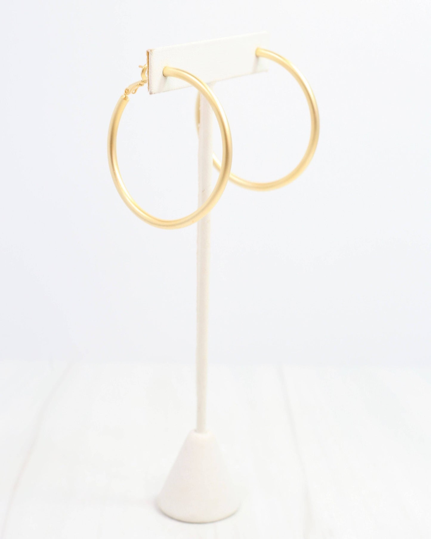 Lucille Hoop Earring Matte Gold