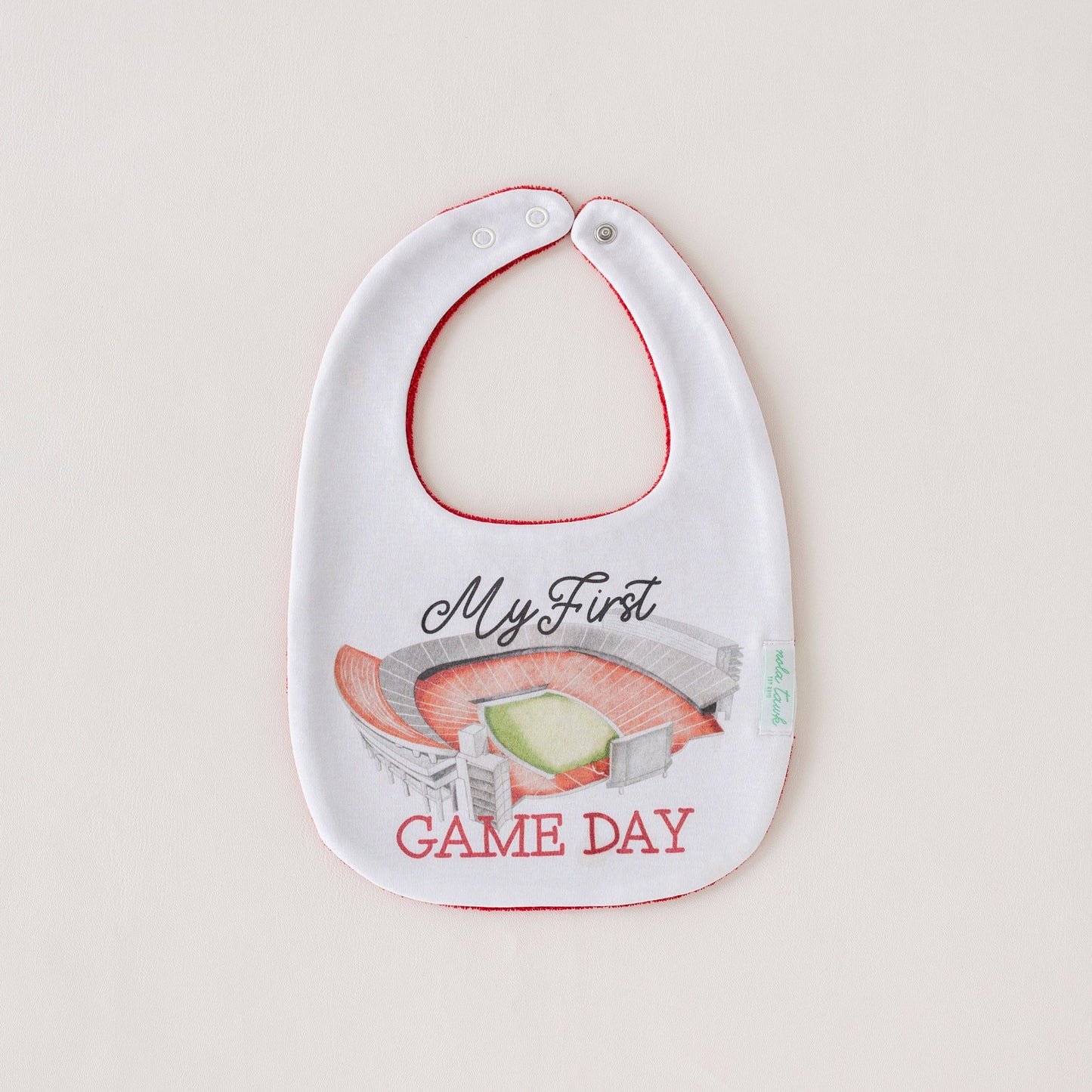 My First Game Day - Georgia Organic Cotton Baby Bib