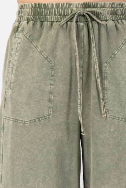 Mineral Washed Terry Knit Pants
