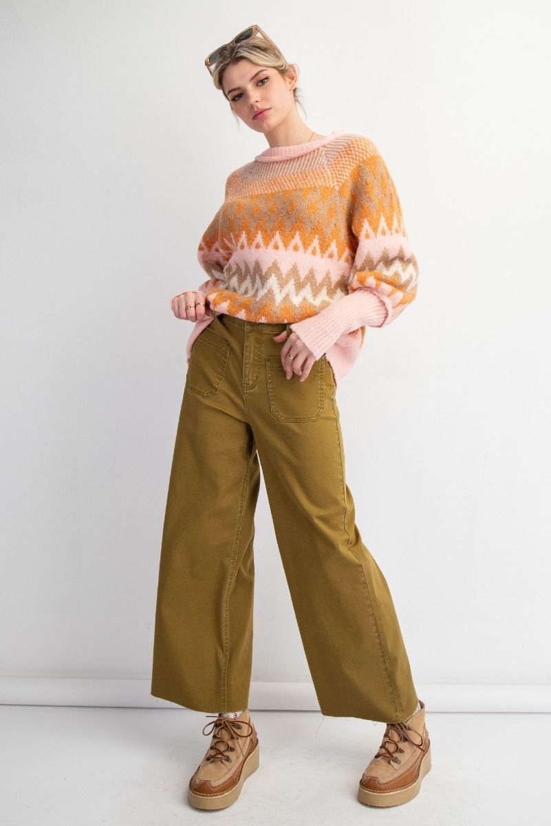 Soft Washed Twill Stretch Pants