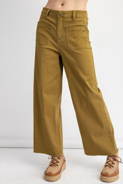 Soft Washed Twill Stretch Pants