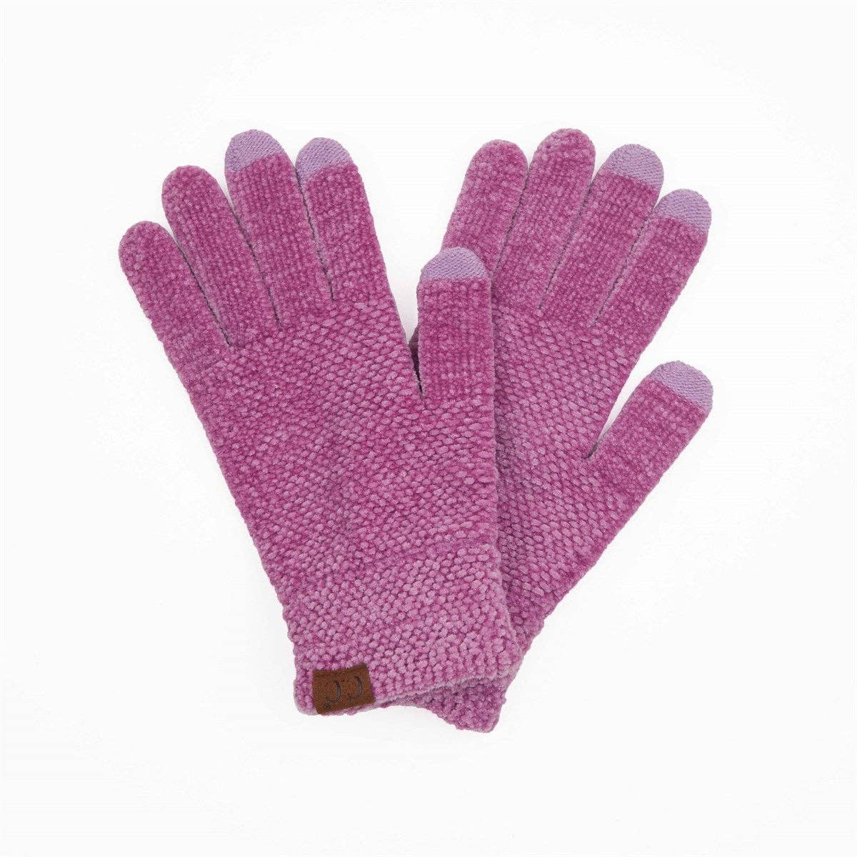 CC Chenille Touchscreen Glove ( G-9016 ): Light Melange Grey