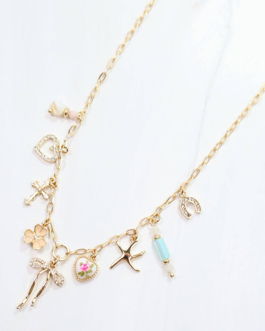 Chapman Charm Necklace Gold