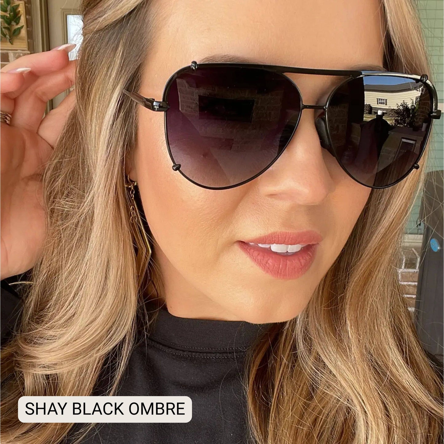 SHAY - Women's Polarized Aviator: Smokeshow