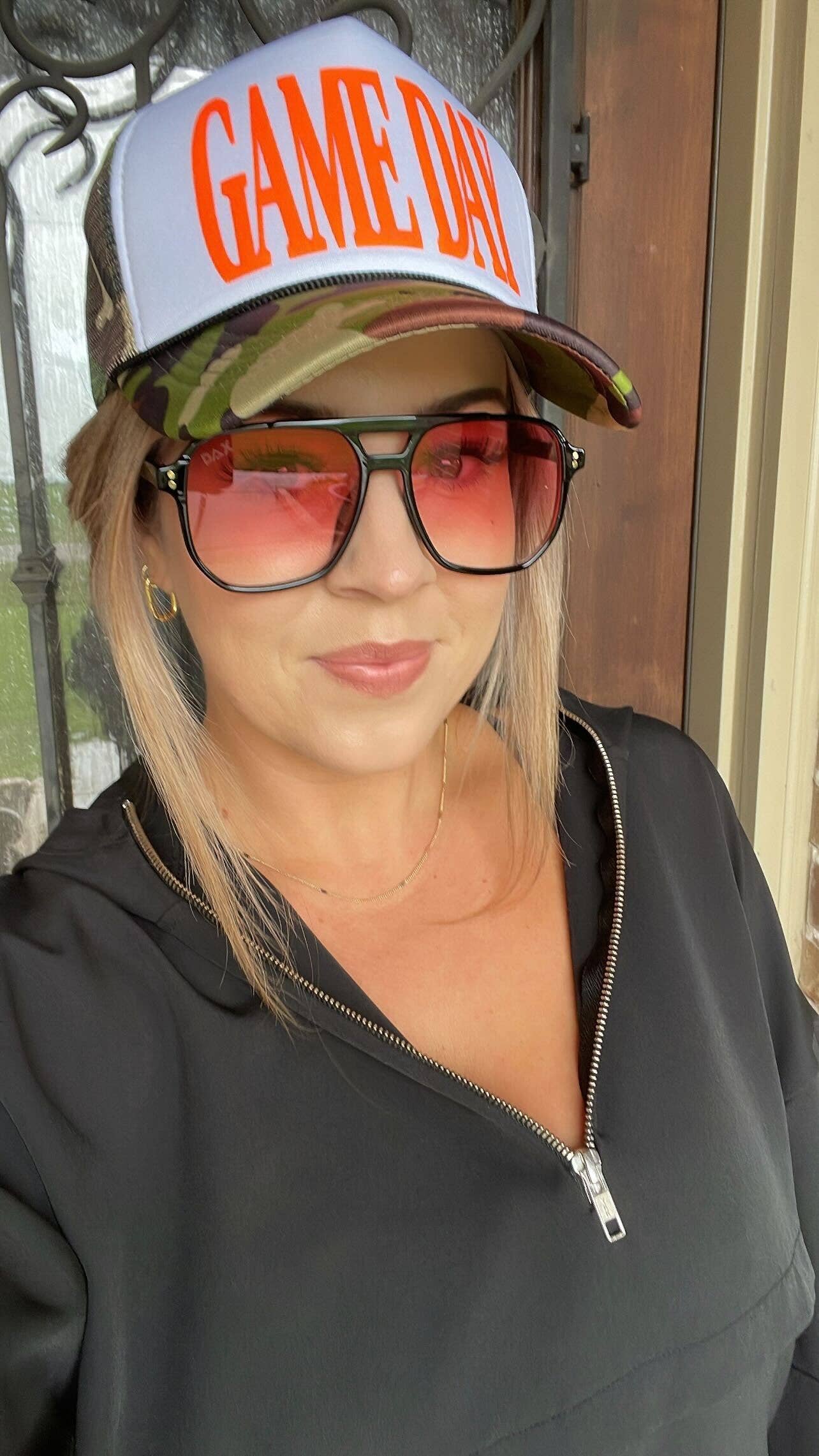 Skye - Unisex Oversized Aviator : Black