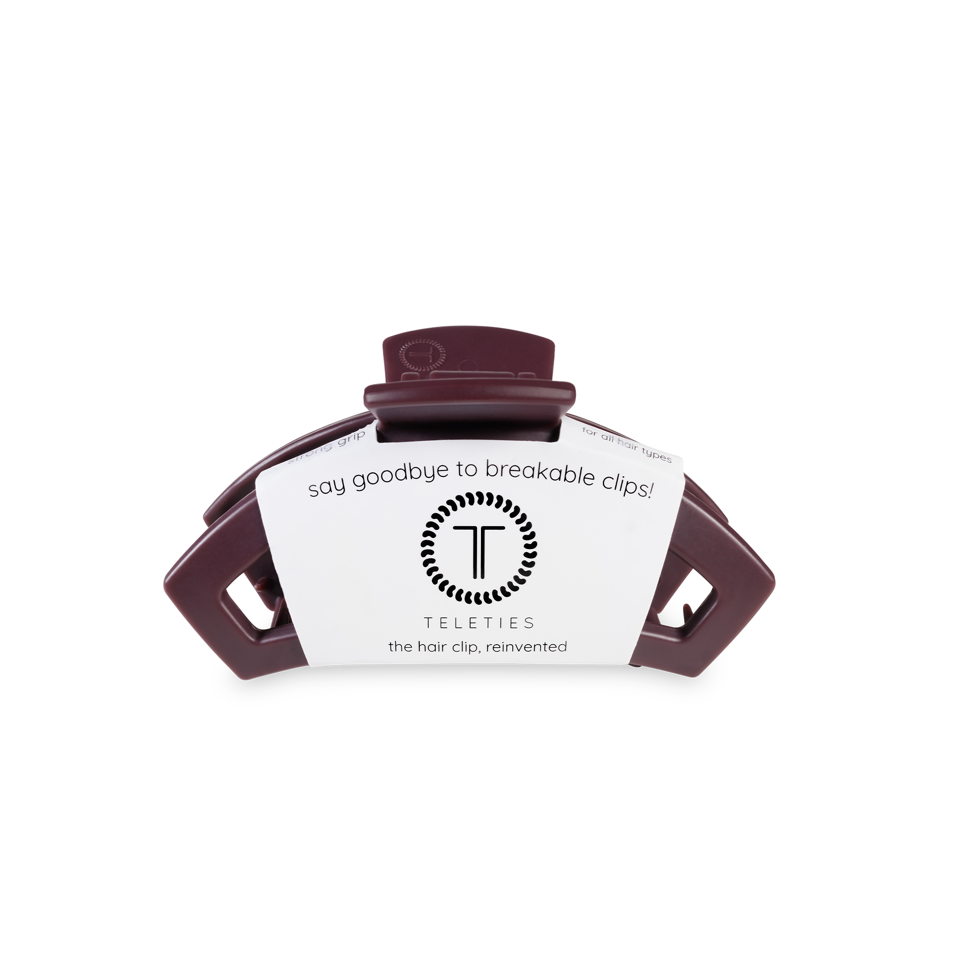 Open Burgundy Bliss Tiny Hair Clip