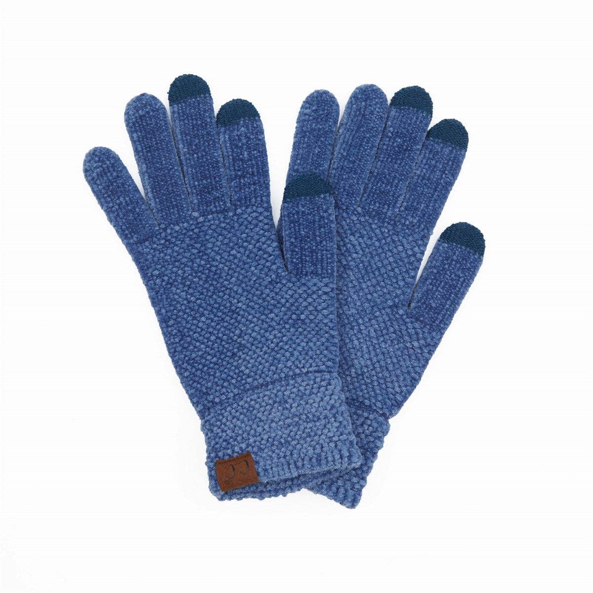 CC Chenille Touchscreen Glove ( G-9016 ): Light Melange Grey