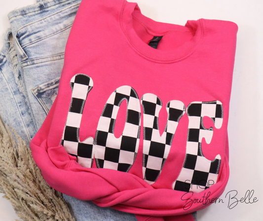 Love Retro Valentine Sweatshirt
