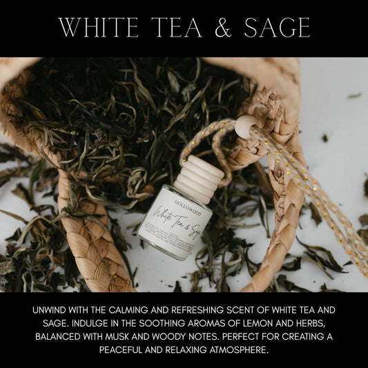SPRING CAR DIFFUSERS: WHITE TEA & SAGE