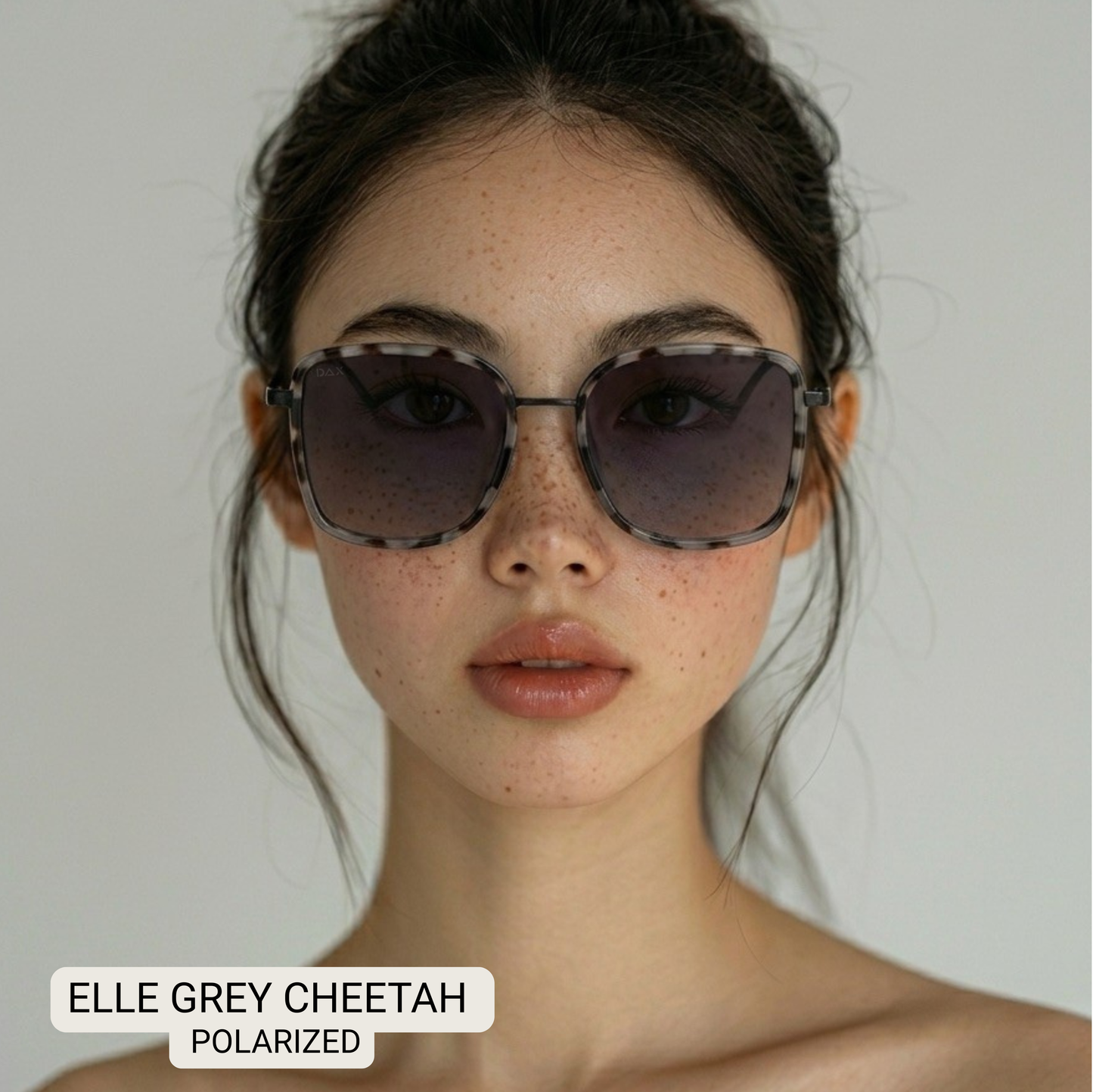 Elle - Women's Polarized Oversized Sunglasses: Brown