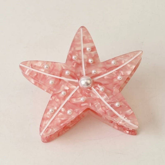 Seaside Nautical Fish Starfish Conch Hair Clips: Starfish