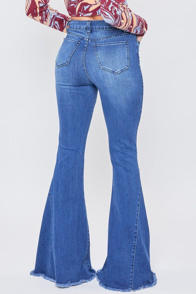 High-Rise Fit & Flare Jeans