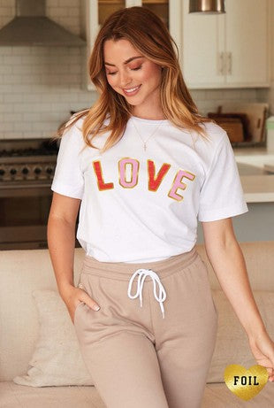 LOVE Foil Graphic Tee