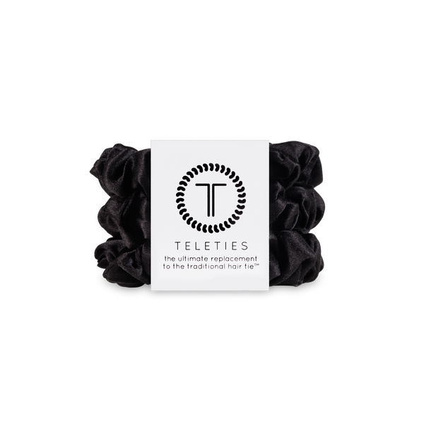 Teleties (Small) Black Scrunchie