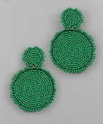 Bar Fringe Beaded Earrings