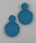 Bar Fringe Beaded Earrings